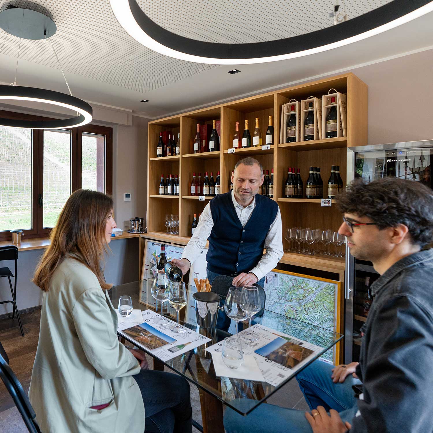 Fabrizio durante la degustazione