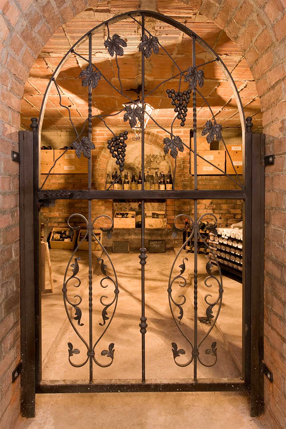 L’ingresso della cantina privata