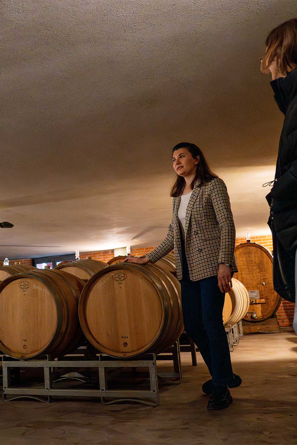 Valeria nella sala dei legni